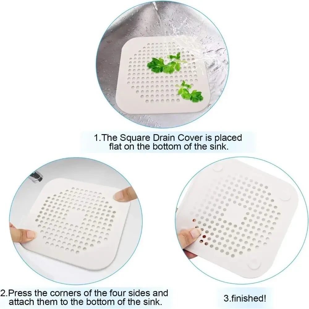 Silicone Bathtub Drain Hair Catcher